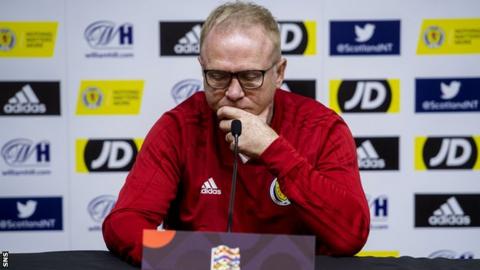 Scotland head coach Alex McLeish