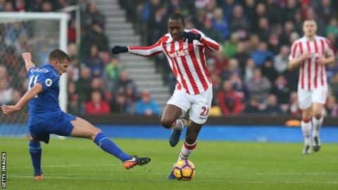 Stoke City midfielder Giannelli Imbula