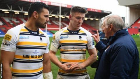 While Josh Adams' future is now sorted, Worcester boss Alan Solomons is yet to ascertain where fellow international Ben Te'o (left) will play next season
