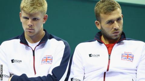 Kyle Edmund (left) and Dan Evans