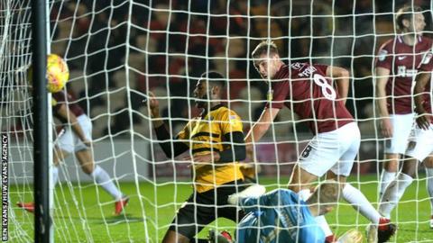 Jamille Matt scored from close range to put Newport County back into the lead