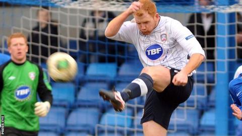 Joe McNeill joined Coleraine on loan from Cliftonville in January last year