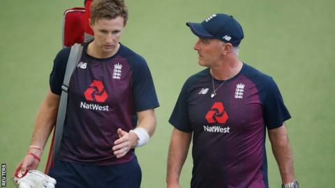 Joe Root (left) and England batting coach Graham Thorpe prepare for the start of the Ashes on Thursday