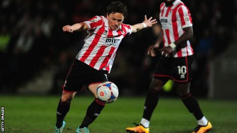 Cheltenham striker Dan Holman