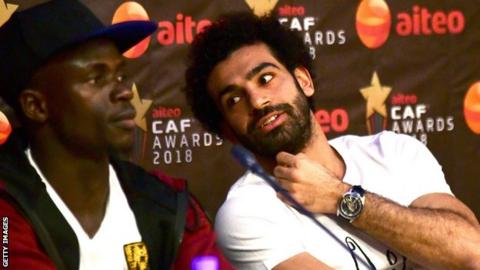 Sadio Mane and Mohamed Salah