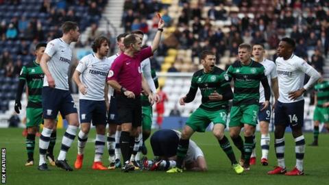 Jamie Mackie sending off
