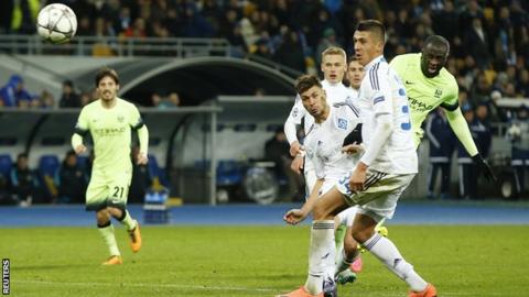 Dynamo Kiev 1 3 Manchester City Bbc Sport