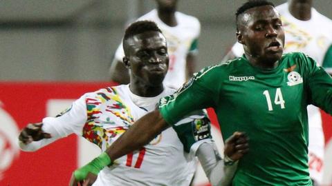 Senegalese midfielder Krepin Diatta (on left)