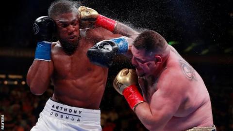 Ruiz knocked Joshua down four times on his way to a seventh-round stoppage on 1 June