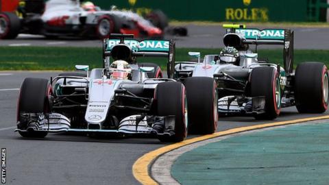 Lewis Hamilton beat Mercedes team-mate Nico Rosberg to pole in Australia