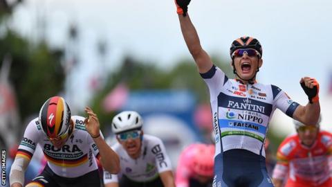 Italy's Damiano Cima wins stage 18