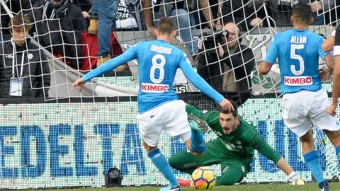 Jorginho scores for Napoli