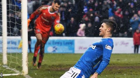 Josh Windass celebrates one of his goals against Ayr United