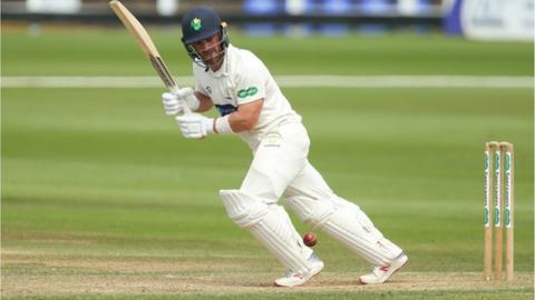 Glamorgan's David Lloyd batting against Middlesex
