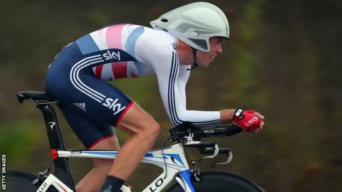 Scott Davies in action at the World Road Race Championships