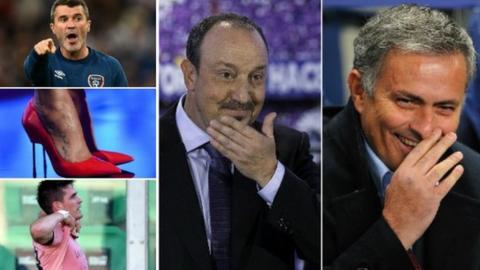 Roy Keane, Kyle Lafferty, Rafa Benitez, Jose Mourinho