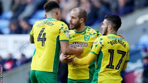 Norwich celebrate.