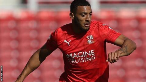 Keshi Anderson's hat-trick doubled his season's haul for Swindon Town