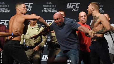 Nate Diaz and Conor McGregor