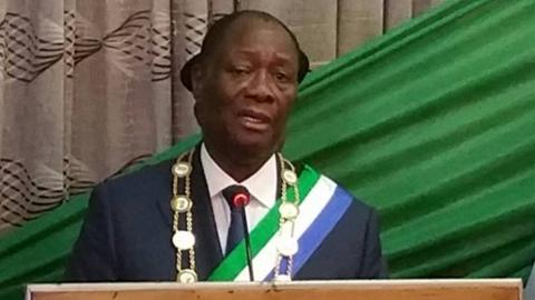 Ivory Coast president Alassane Ouattara