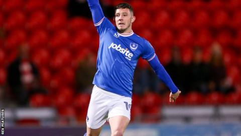 Portsmouth striker Conor Chaplin