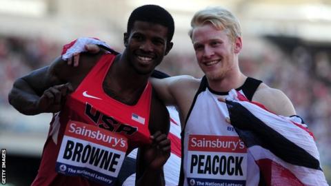 Richard Browne and Jonnie Peacock