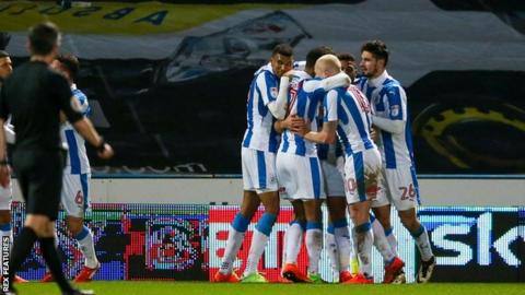 Huddersfield celebrate