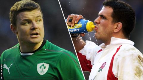 Brian O'Driscoll and Martin Johnson