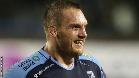Gethin Jenkins breaks into a smile