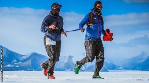 Sinead Kane began her feat of seven marathons in seven continents in the space of a week in Antarctica in January 2017