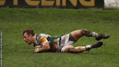 Justin James scores for Merthyr