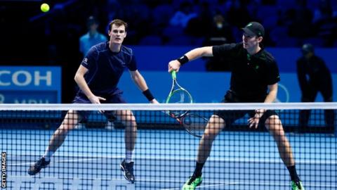 Jamie Murray and John Peers at the ATP World Tour Finals in 2015