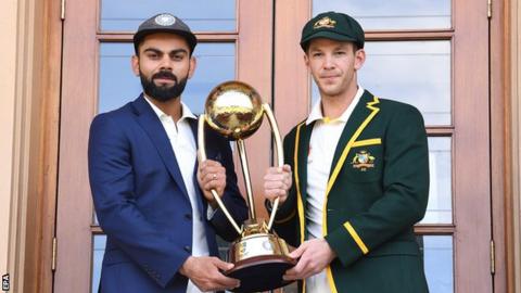 India captain Virat Kohli and Australia's Tim Paine