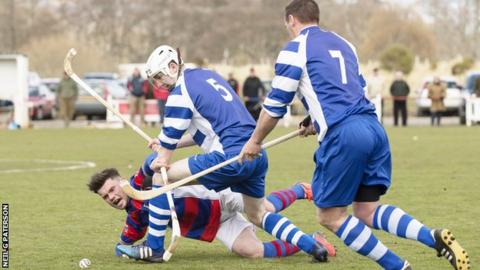 Newtonmore came from behind to progress in the MacAulay Cup