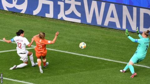 Christine Sinclair (left)