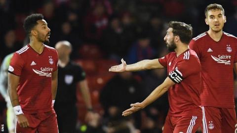 Graeme Shinnie and Shay Logan