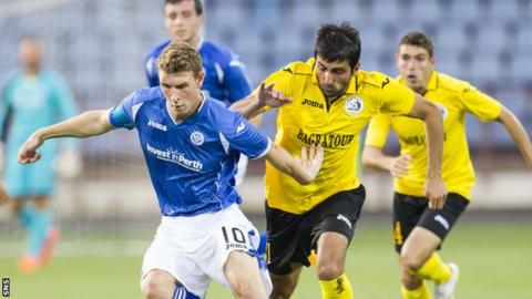 St Johnstone lost the first leg to Alashkert in Armenia 1-0