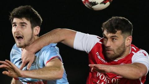 Larne beat Ballymena 2-1 in the quarter-finals