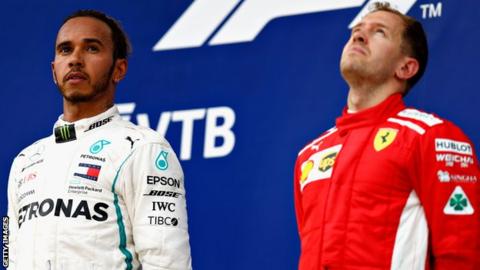 Sebastian Vettel and Lewis Hamilton