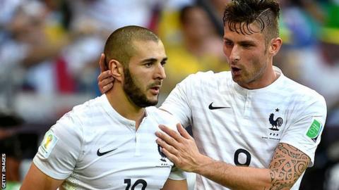 Karim Benzema and Olivier Giroud