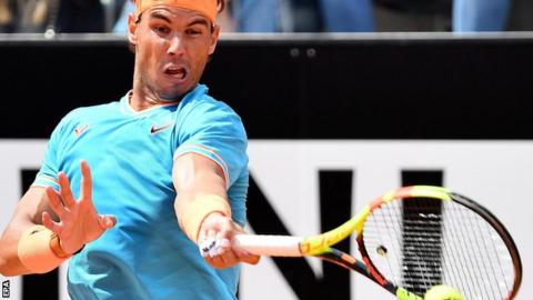 Rafael Nadal at the Italian Open