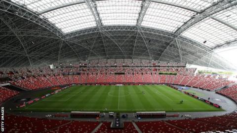 The National Stadium in Singapore