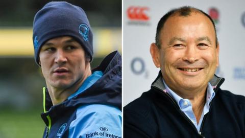 Eddie Jones and Jonny Sexton