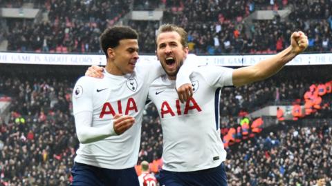 Deli Alli and Harry Kane