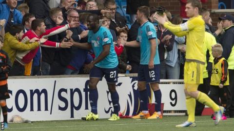 Hamilton Academical celebrate