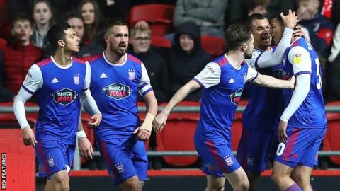 Ipswich Town celebrate