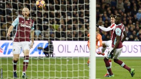 Bojan Krkic scores for Stoke against West Ham
