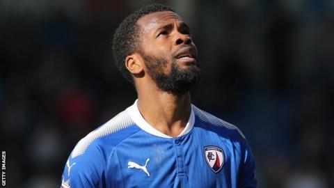 Zavon Hines in action for Chesterfield