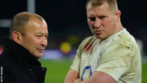 England coach Eddie Jones and captain Dylan Hartley
