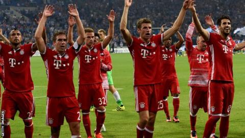 Bayern Munich celebrate